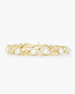 NEW MELINDA MARIA women's ride or die cuban chain bracelet - 6.8mm in gold